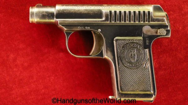 Gaspar Arizaga, Mondial, 6.35mm, Savage Lookalike, Savage, 6.35, 25, .25, acp, auto, Spain, Spanish, Handgun, Pistol, C&R, Collectible, VP, Vest Pocket