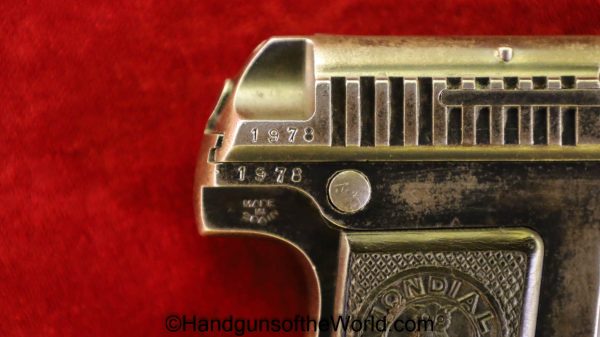 Gaspar Arizaga, Mondial, 6.35mm, Savage Lookalike, Savage, 6.35, 25, .25, acp, auto, Spain, Spanish, Handgun, Pistol, C&R, Collectible, VP, Vest Pocket