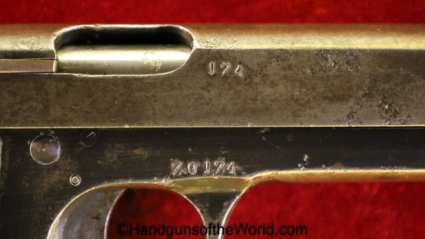 M.Zulaica, Royal, 7.65mm, Long Grip, Long Slide, Japanese, Officers, Private Purchase, Japan, WWII, WW2, Spain, Spanish, Handgun, Pistol, C&R, Collectible