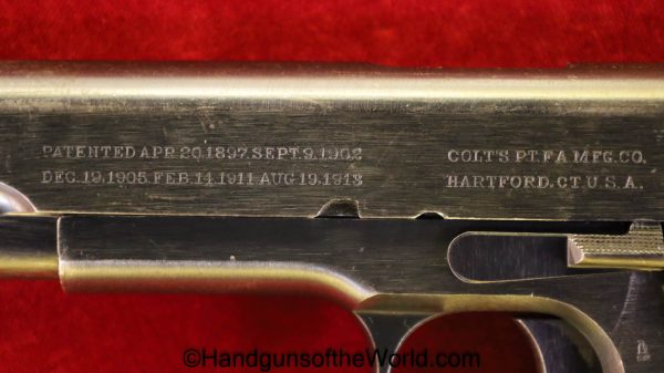 Colt, 1911, .45acp, Commercial To Military, 1918, Handgun, Pistol, C&R, Collectible, WWI, WW1, 45, .45, acp, auto, Commercial, Military, Conversion, USA