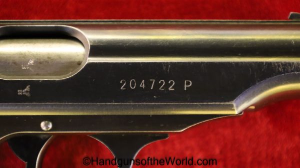 Walther, PP, 7.65mm, SS Contract, Matching Magazine, Matching Mag, Matching Clip, SS, German, Germany, WWII, WW2, Handgun, Pistol, C&R, Collectible, 32, .32