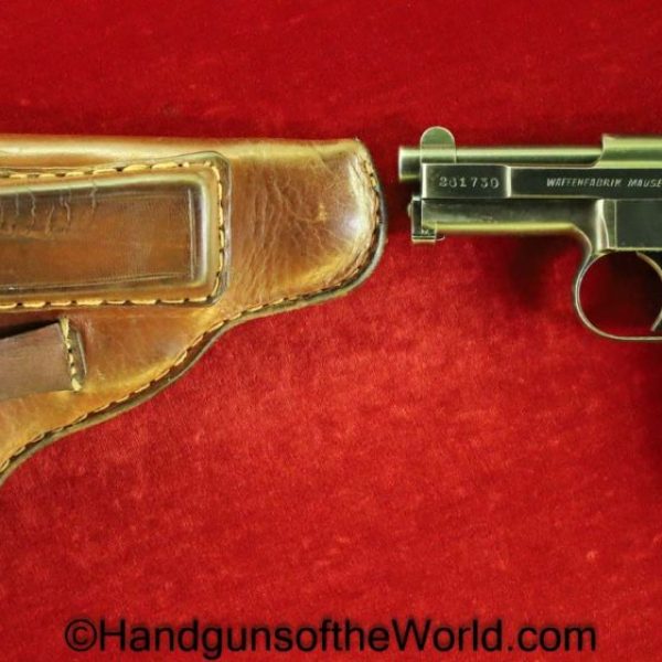 Mauser, Model, 1910, 6.35mm, with Holster, 6.35, 25, .25, acp, auto, German, Germany, Handgun, Pistol, C&R, Collectible, Pocket, VP, Vest Pocket