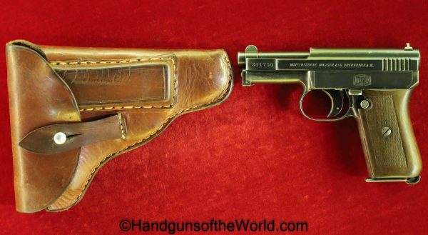 Mauser, Model, 1910, 6.35mm, with Holster, 6.35, 25, .25, acp, auto, German, Germany, Handgun, Pistol, C&R, Collectible, Pocket, VP, Vest Pocket