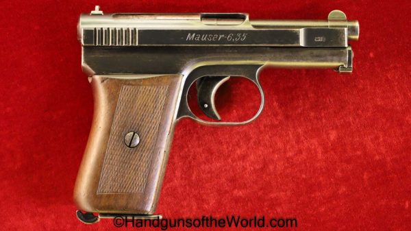 Mauser, Model, 1910, 6.35mm, with Holster, 6.35, 25, .25, acp, auto, German, Germany, Handgun, Pistol, C&R, Collectible, Pocket, VP, Vest Pocket