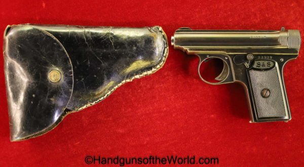 Sauer, 1919, 1913, 6.35mm, with Holster, 6.35, 25, .25, acp, auto, German, Germany, Handgun, Pistol, C&R, Collectible, VP, Vest Pocket, Model, Holster