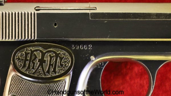 Dreyse, Model, 1908, 6.35mm, Vest Pocket, Excellent, VP, German, Germany, Handgun, Pistol, C&R, Collectible, 25, .25, acp, auto, 6.35, Hand gun