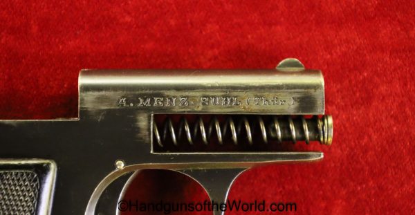 Menz, Liliput, Model 1926, 6.35mm, 1926, Model, 6.35, 25, .25, acp, auto, German, Germany, Handgun, Pistol, C&R, Collectible, VP, Vest Pocket, Hand gun