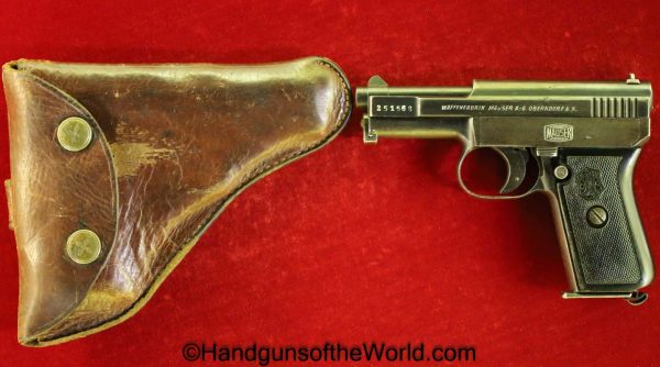 Mauser, 1910, 6.35mm, with Holster, 6.35, 25, .25, acp, auto, German, Germany, Handgun, Pistol, C&R, Collectible, VP, Vest Pocket, Pocket, Model, Hand gun