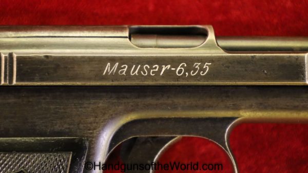 Mauser, 1910, 6.35mm, with Holster, 6.35, 25, .25, acp, auto, German, Germany, Handgun, Pistol, C&R, Collectible, VP, Vest Pocket, Pocket, Model, Hand gun