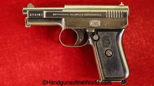 Mauser, 1910, 6.35mm, with Holster, 6.35, 25, .25, acp, auto, German, Germany, Handgun, Pistol, C&R, Collectible, VP, Vest Pocket, Pocket, Model, Hand gun