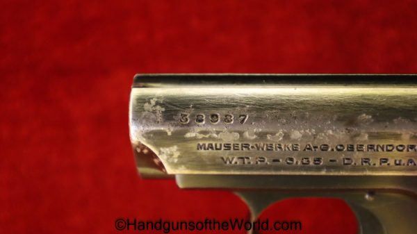 Mauser, WTP-I, 6.35mm, Vest Pocket, with Holster, VP, German, Germany, Handgun, Pistol, C&R, Collectible, WTP, WTPI, WTP1, WTP I, WTP 1, I, 1, .25, 25, acp