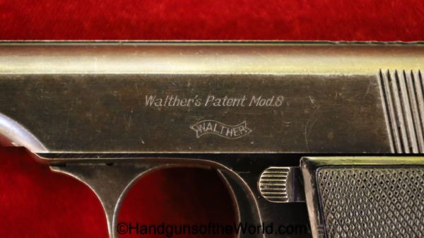 Walther, Model 8, 6.35mm, 1st, Variation, First, Variant, Type, German, Germany, Handgun, Pistol, C&R, Collectible, 6.35, 25, .25, acp, auto, 8, Model