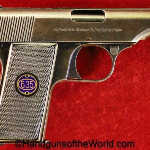 Walther, Model 8, 6.35mm, 1st, Variation, First, Variant, Type, German, Germany, Handgun, Pistol, C&R, Collectible, 6.35, 25, .25, acp, auto, 8, Model