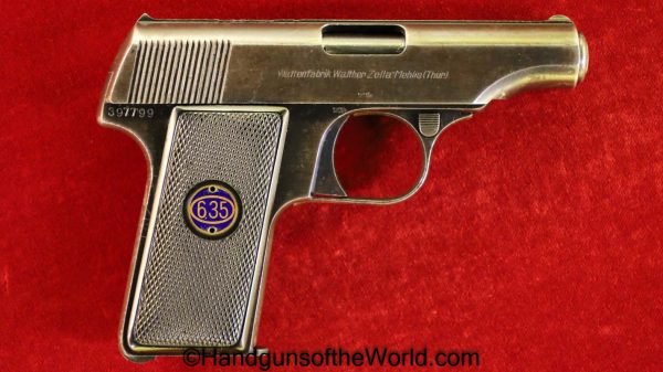 Walther, Model 8, 6.35mm, 1st, Variation, First, Variant, Type, German, Germany, Handgun, Pistol, C&R, Collectible, 6.35, 25, .25, acp, auto, 8, Model