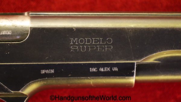 Star, Super A, 9mm, 1950, A, Super, Spain, Spanish, Military, Handgun, Hand gun, Pistol, Largo, 9mm Largo, Collectible, C&R, 1911, Property Marked