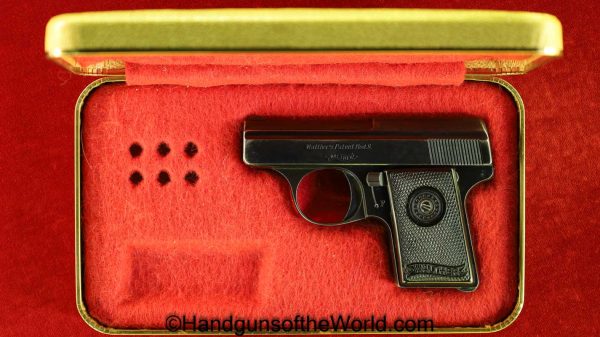 Walther, Model 9, 6.35mm, with a Case, Cased, German, Germany, Handgun, Pistol, C&R, Collectible, VP, Vest Pocket, 25, .25, acp, auto, 6.35, Model, 9