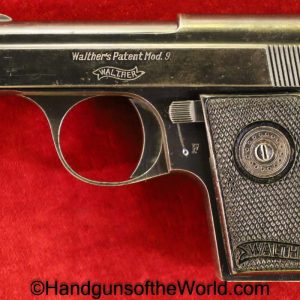 Walther, Model 9, 6.35mm, Tiny, Vest Pocket, VP, German, Germany, Handgun, Pistol, C&R, Collectible, Model, 9, IX, 6.35, 25, .25, acp, auto, Hand gun