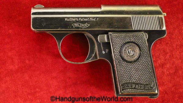 Walther, Model 9, 6.35mm, Tiny, Vest Pocket, VP, German, Germany, Handgun, Pistol, C&R, Collectible, Model, 9, IX, 6.35, 25, .25, acp, auto, Hand gun