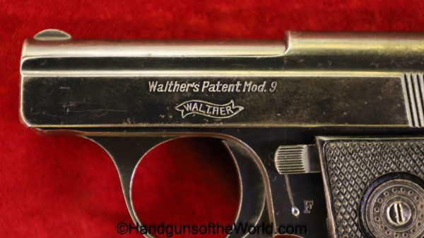 Walther, Model 9, 6.35mm, Tiny, Vest Pocket, VP, German, Germany, Handgun, Pistol, C&R, Collectible, Model, 9, IX, 6.35, 25, .25, acp, auto, Hand gun