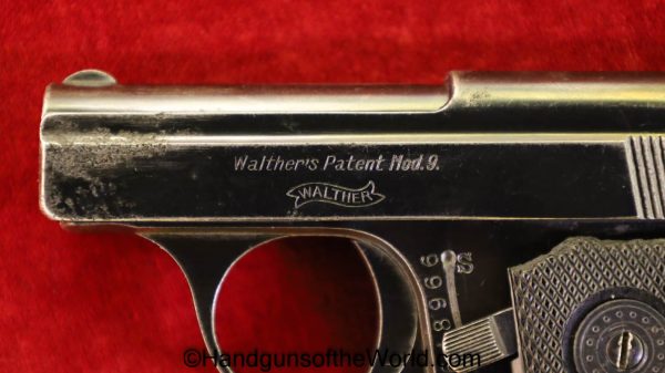 Walther, Model 9, 6.35mm, Tiny, Vest Pocket, VP, German, Germany, Handgun, Pistol, C&R, Collectible, Model, 9, IX, Model IX, 6.35, 25, .25, acp, auto