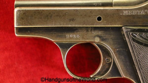 Menz, Menta, 6.35mm, Vest Pocket, Pistol, VP, Handgun, Hand gun, C&R, Collectible, German, Germany, 6.35, 25, .25, acp, auto, Firearm, Mouse, Gun, Fire arm