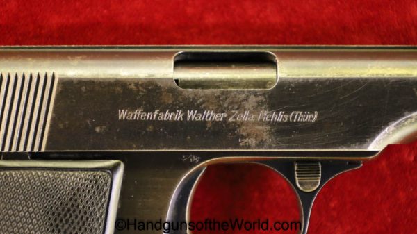 Walther, Model 8, 6.35mm, 1st, Variation, First, Variant, Type, 8, Model, 6.35, 25, .25, acp, auto, German, Germany, Handgun, Pistol, C&R, Collectible