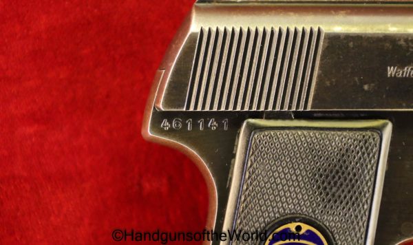 Walther, Model 8, 6.35mm, 1st, Variation, First, Variant, Type, 8, Model, 6.35, 25, .25, acp, auto, German, Germany, Handgun, Pistol, C&R, Collectible