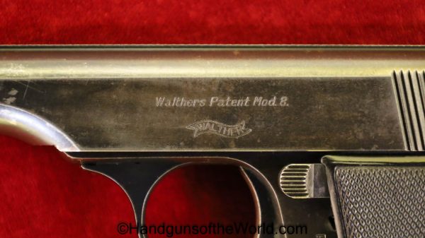 Walther, Model 8, 6.35mm, 1st, Variation, First, Variant, Type, 8, Model, 6.35, 25, .25, acp, auto, German, Germany, Handgun, Pistol, C&R, Collectible