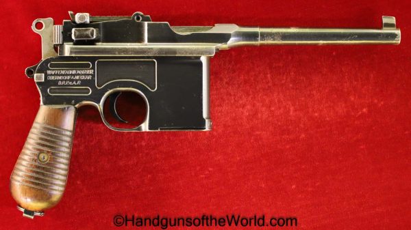 Mauser, C96, 1896, 1930, Commercial, Broomhandle, 7.63mm, with Stock Rig, with Stock, German, Germany, Handgun, Pistol, C&R, Collectible, 7.63, Broom handle