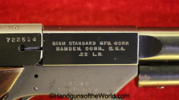 High Standard, Model, S-101, .22lr, USMC, Property, Marked, Collectible, Handgun, Pistol, C&R, Collectible, Hi Standard, Hi-Standard, 22, .22, 22lr, USA