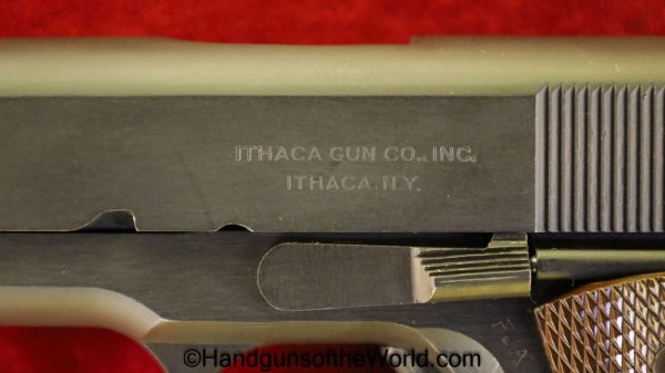 Colt, Ithaca, 1911A1, .45acp, Dulite Finish, Mint, 1943, Handgun, Pistol, C&R, Collectible, WWII, WW2, 1911, 45, .45, acp, auto, Du-Lite, Du Lite, American