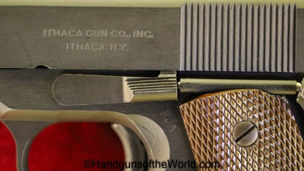 Colt, Ithaca, 1911A1, .45acp, Dulite Finish, Mint, 1943, Handgun, Pistol, C&R, Collectible, WWII, WW2, 1911, 45, .45, acp, auto, Du-Lite, Du Lite, American