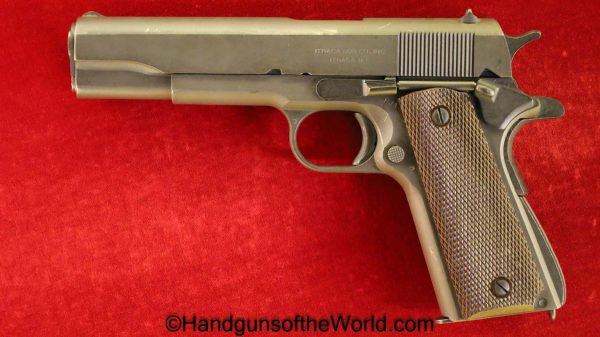 Colt, Ithaca, 1911A1, .45acp, US Property, Marked, 1943, 1911, 45, .45, acp, auto, USA, Handgun, Pistol, C&R, Collectible, WWII, WW2, Americana, American