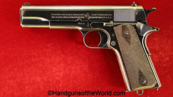 Colt, 1911, Government, .455, British, RAF Marked, RAF, WWI, WW1, Handgun, Pistol, C&R, Collectible, 455, Government Model, English, Contract, Britain, UK