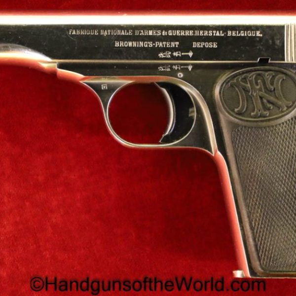 FN, Browning, 1910, 7.65mm, Rare, Factory Nickel, Mint, Nickel, Handgun, Pistol, C&R, Collectible, Pocket, 32, .32, acp, auto, 7.65, Model, Belgian, Belgium