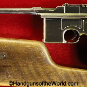 Mauser, 1896, Broomhandle, Red 9, Matching Stock, 9mm, C96, Handgun, Pistol, C&R, Collectible, WWI, WW1, German, Germany, Hand gun, Broom Handle