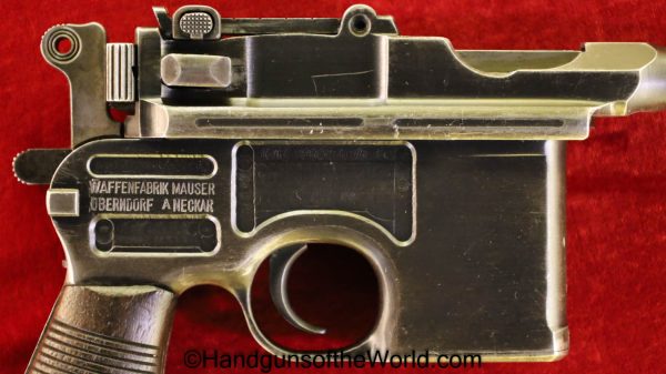 Mauser, 1896, Broomhandle, Red 9, Matching Stock, 9mm, C96, Handgun, Pistol, C&R, Collectible, WWI, WW1, German, Germany, Hand gun, Broom Handle