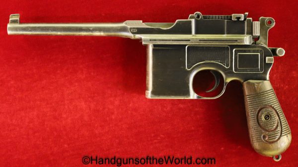 Mauser, 1896, Broomhandle, Red 9, Matching Stock, 9mm, C96, Handgun, Pistol, C&R, Collectible, WWI, WW1, German, Germany, Hand gun, Broom Handle