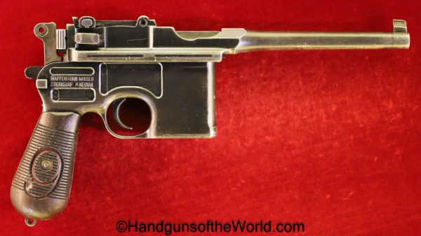 Mauser, 1896, Broomhandle, Red 9, Matching Stock, 9mm, C96, Handgun, Pistol, C&R, Collectible, WWI, WW1, German, Germany, Hand gun, Broom Handle