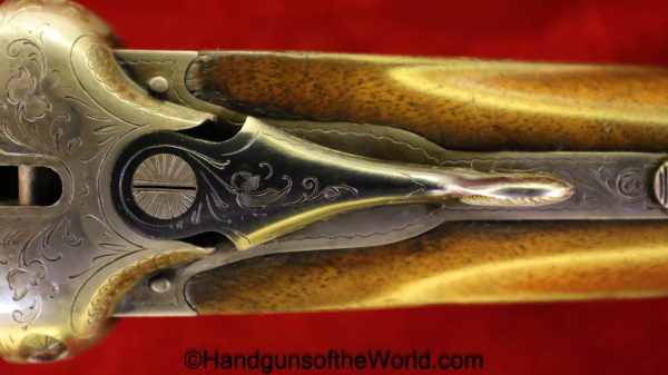 Sauer & Sohn, Ejector, 16 Gauge, Double Barrel, Shotgun, Geco, Retailer Marked, Factory Engraved, German, Germany, SxS, 16GA, 16 GA, Sauer, Longarm