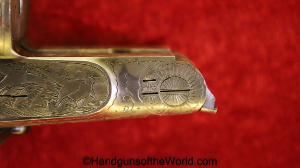 Sauer & Sohn, Ejector, 16 Gauge, Double Barrel, Shotgun, Geco, Retailer Marked, Factory Engraved, German, Germany, SxS, 16GA, 16 GA, Sauer, Longarm
