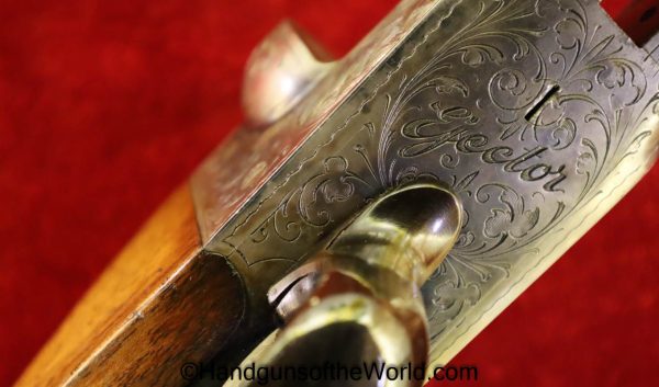 Sauer & Sohn, Ejector, 16 Gauge, Double Barrel, Shotgun, Geco, Retailer Marked, Factory Engraved, German, Germany, SxS, 16GA, 16 GA, Sauer, Longarm