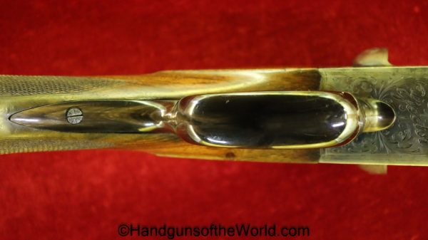 Sauer & Sohn, Ejector, 16 Gauge, Double Barrel, Shotgun, Geco, Retailer Marked, Factory Engraved, German, Germany, SxS, 16GA, 16 GA, Sauer, Longarm