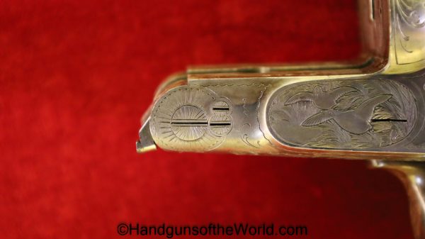 Sauer & Sohn, Ejector, 16 Gauge, Double Barrel, Shotgun, Geco, Retailer Marked, Factory Engraved, German, Germany, SxS, 16GA, 16 GA, Sauer, Longarm