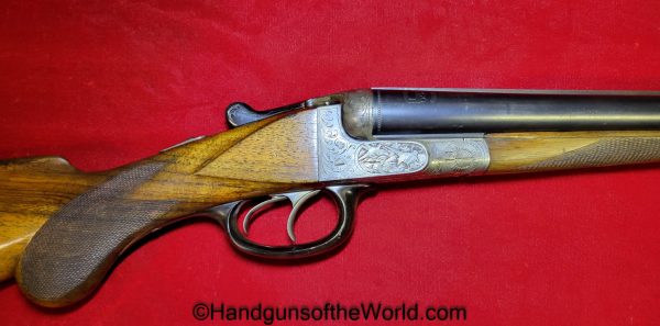 Sauer & Sohn, Ejector, 16 Gauge, Double Barrel, Shotgun, Geco, Retailer Marked, Factory Engraved, German, Germany, SxS, 16GA, 16 GA, Sauer, Longarm