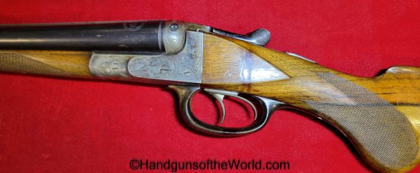 Sauer & Sohn, Ejector, 16 Gauge, Double Barrel, Shotgun, Geco, Retailer Marked, Factory Engraved, German, Germany, SxS, 16GA, 16 GA, Sauer, Longarm
