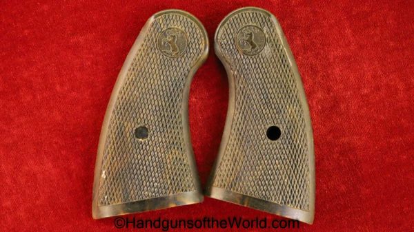 Colt, Commando, Grips, Brown, Coltwood, Original, Collectible, Revolver, Colt Wood, Wood, Handgun, Hand gun, USA, American, America, Pair, Grip