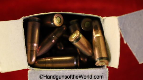 Chinese, Norinco, 7.62 x 25, Tokarev, Ammo, Ammunition, China, 7.62, 7.62x25, Original, Collectible, Handgun, Pistol, Hand gun, Yellow, Box, Boxed