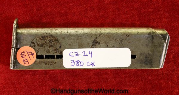 CZ-24, .380, Magazine, Clip, Mag, Original, Collectible, CZ, 24, CZ 24, CZ24, 380, acp, auto, Czech, Czechoslovakia, Handgun, Pistol, Hand gun