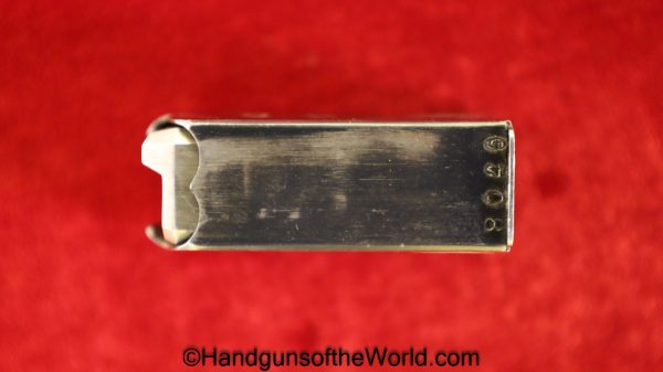 Bergmann Bayard, 1910, 1910/21, 9mm, Magazine, Clip, Mag, Original, Collectible, Denmark, Danish, Handgun, Pistol, Bergmann, Bayard, 8040, #8040, Model